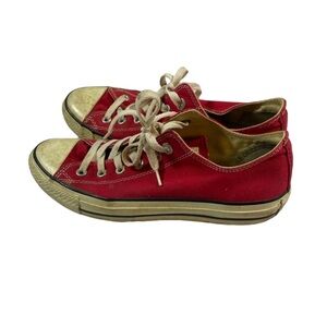 Converse All Star Red Chuck Taylor Low Top Size 8